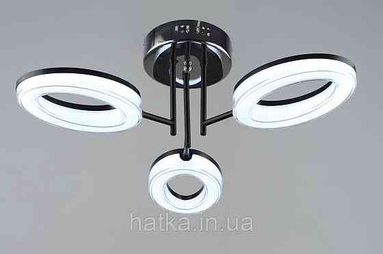 Люстра світлодіодна акрилова Sirius B YH1100/3 BK+CH Київ