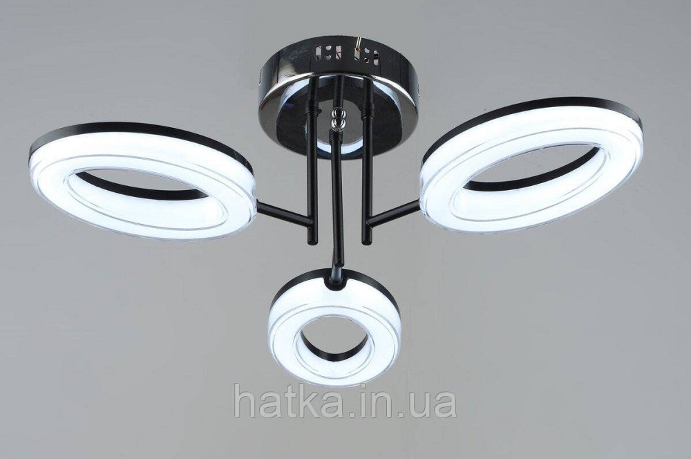 Люстра світлодіодна акрилова Sirius B YH1100/3 BK+CH Київ - фото 1