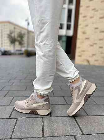 Ditas Кроссовки женские DITAS капучино натуральная кожа+замша зимние 38р.39р.41р. (5291) Коломия