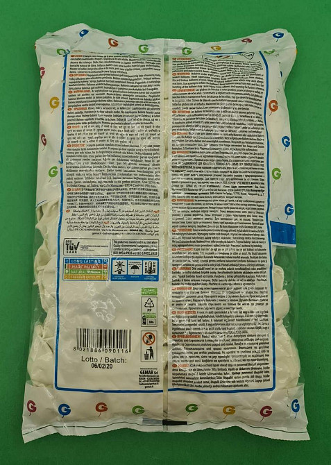 Повітряні кулі пастель білий 10" (25 см) Gemar 100 шт (1 пач.) Харків - фото 2