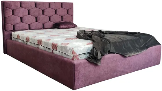 Ліжко BNB Octavius Comfort 120 х 200 см Simple З підйомним механізмом та нішою для білизни Фіолетовий Київ