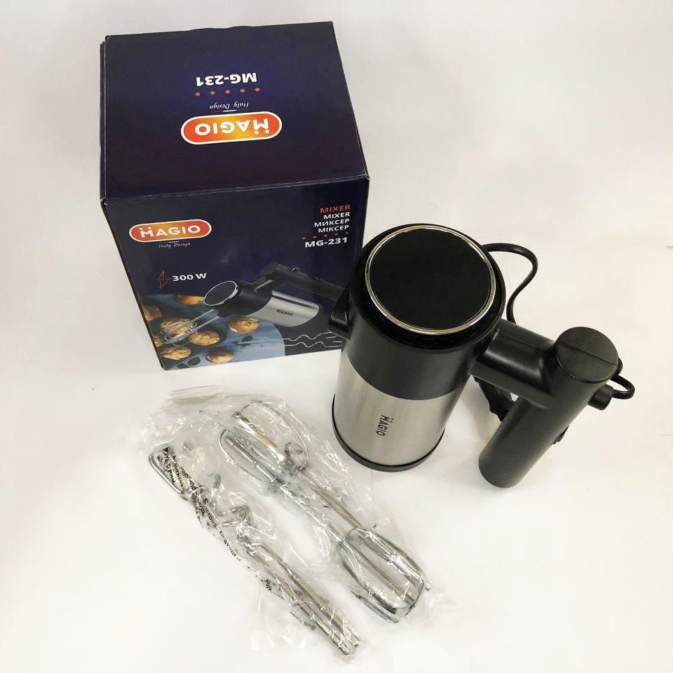 Кухонный ручной миксер хороший MAGIO МG-231 300 Вт, Бытовой миксер для кухни ручной для готовки SF-36 Киев - изображение 11