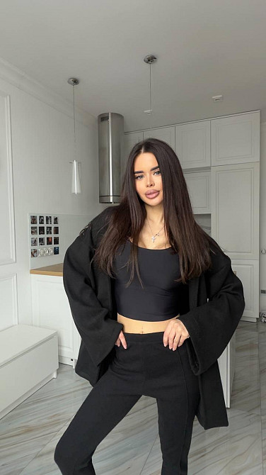 Женский стильный повседневный костюм кимоно + леггинсы турецкая ангора вязка Одесса - изображение 6