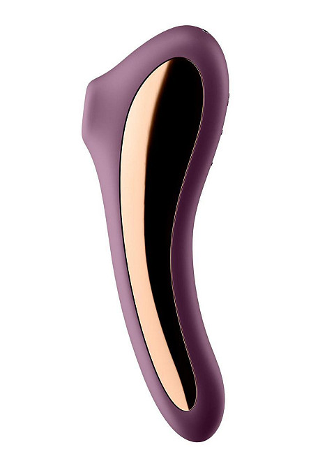 Вакуумный клиторальный стимулятор с вибрацией Satisfyer Dual Kiss, марсаловый Sex Aura Киев - изображение 4