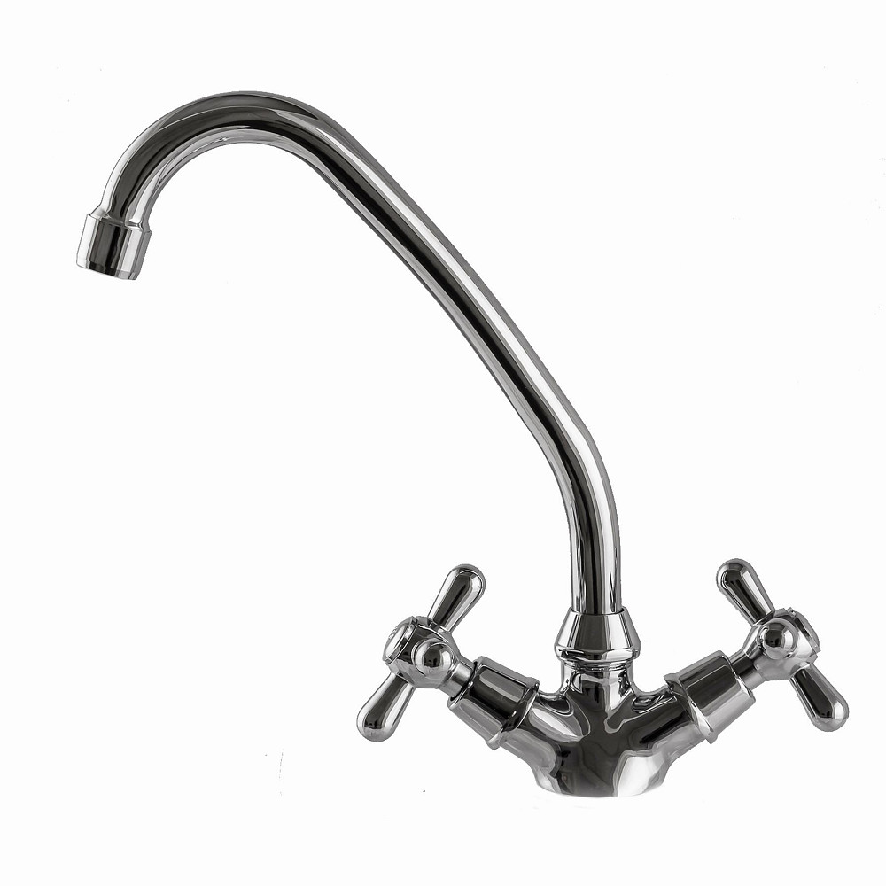 Змішувач для кухні Globus Lux GB-SHARM-0104-00-WH без шлангів Луцьк - фото 1