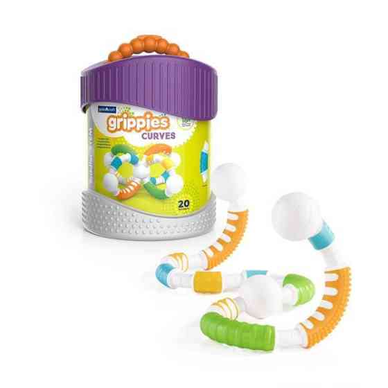 Магнітний конструктор Guidecraft Grippies Curves, 20 деталей (G8319) Харків