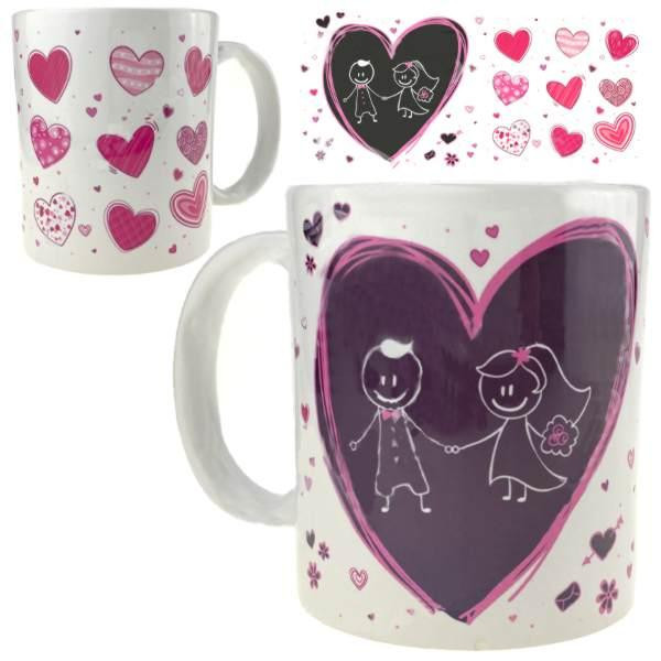 Кружка с сердцами Мальчик и девочка Киев - изображение 1