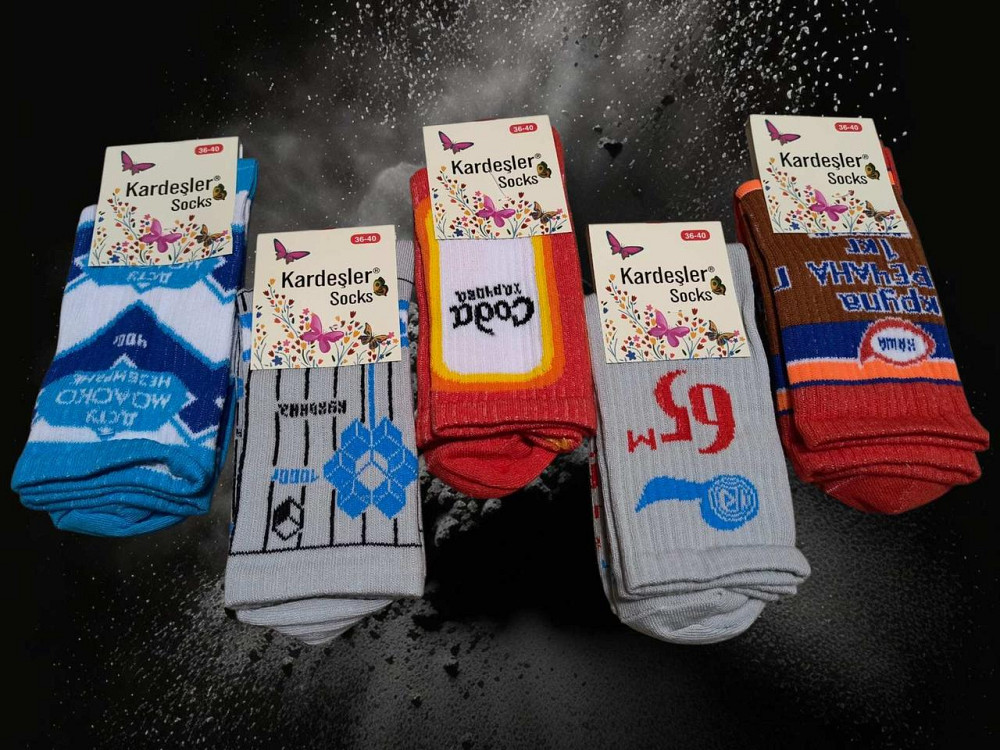Прикольні шкарпетки в наборі з 5 шт. Kardesler Socks. Розмір 36-40 Київ - фото 4