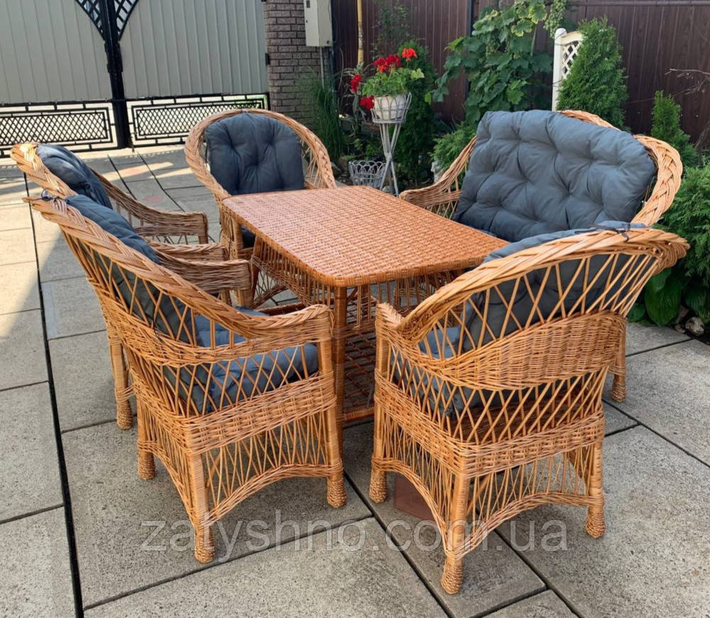 Набор садовой мебели плетеной из лозы Киев - изображение 3