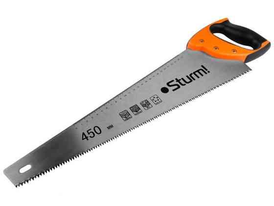 Ножовка по дереву Sturm 450мм, 3-х гран. заточка 1060-02-HS18 (читать описание) Ровно