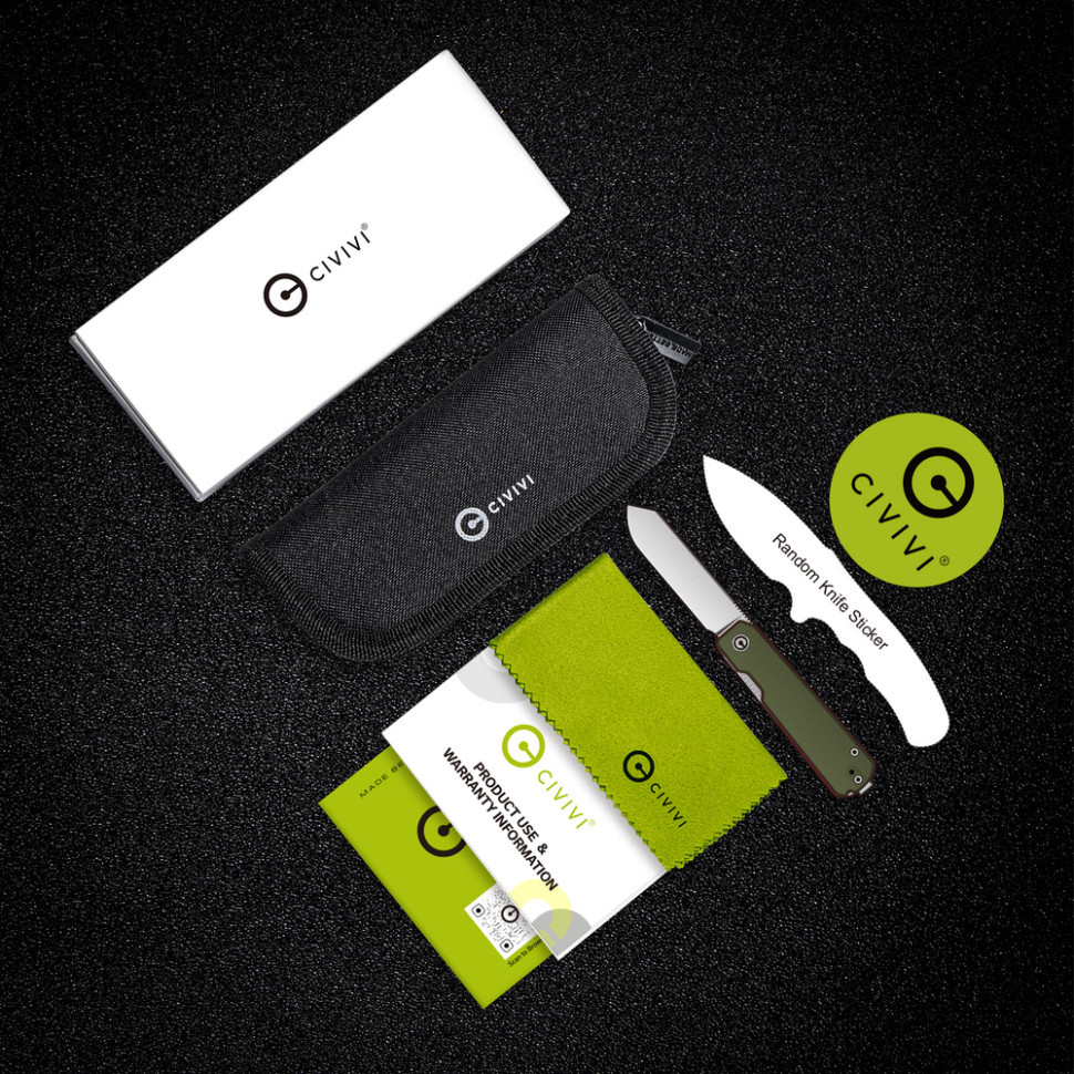 Ніж складаний кишеньковий Civivi Sendy, (7.2 см) Nitro-V / G10 чорний Київ - фото 20