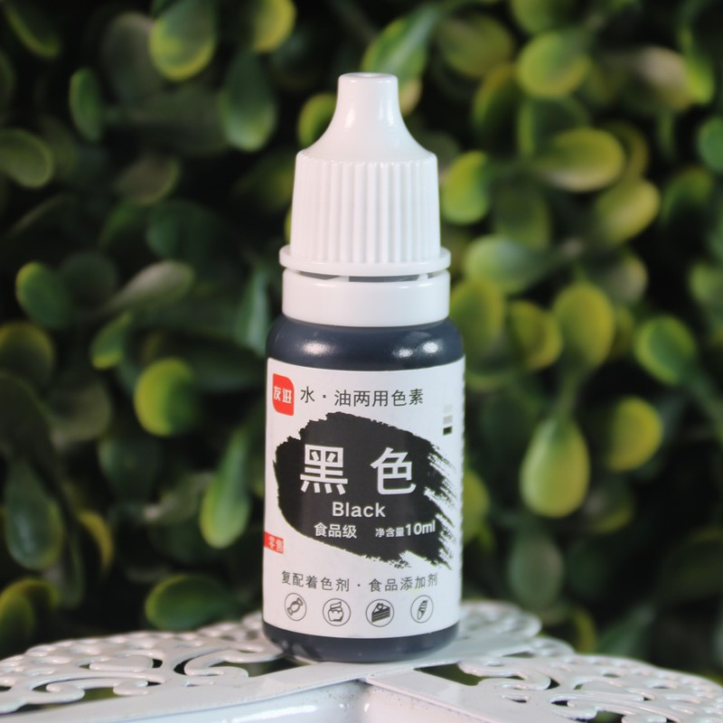 Пищевой краситель черный - 10г, материал: пигментные чернила, для тортов, печенья, мастики, мыла и т.д. Киев - изображение 1