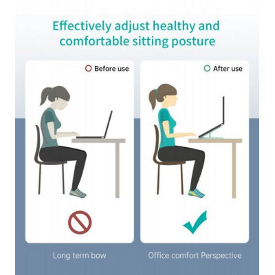 Подставка для ноутбука Choetech до 15", алюминий, компактная конструкция (H045-SL) Винница - изображение 3