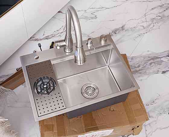 Кухонна раковина водоспад Willda, кухонна мийка водоспад ручної роботи 57 х 42 х 22 (324915222) Киев