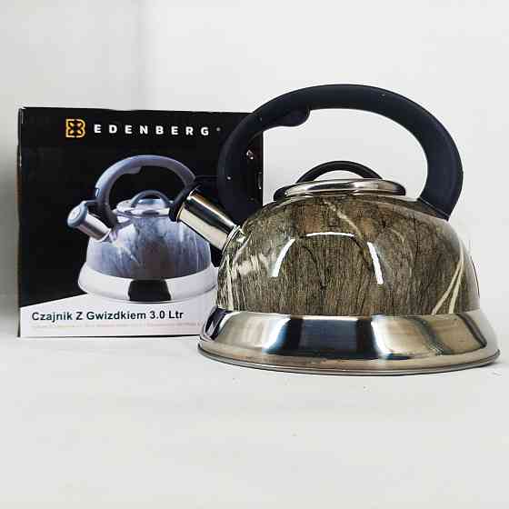 Чайник для газовой комфорки Edenberg, Чайник для плиты со свистком для чая газовых плит FC-24 Львов