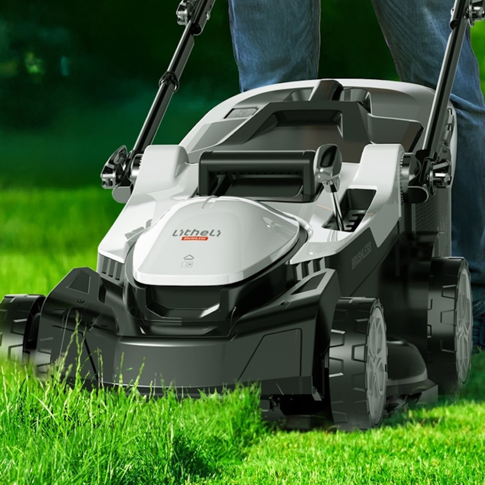 Аккумуляторная газонокосилка Litheli, питание от павербанков (УМБ Litheli Power Bank 20000 mAh, 45W, 4А 2 шт в комплекте) Киев - изображение 3