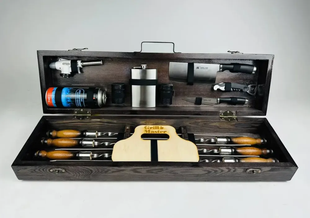 Набори шампурів, Набір шампурів у кейсі "Кемпінг Міні" Шампури, вертіла Тернопіль - фото 2