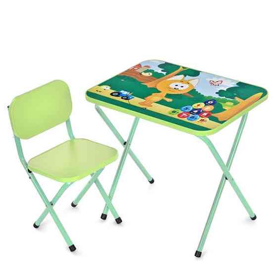 Детский столик складной со стульчиком M 5968-5 зеленый Винница