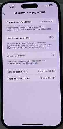 Айфон iPhone 15 Plus, 128Gb. Black Киев