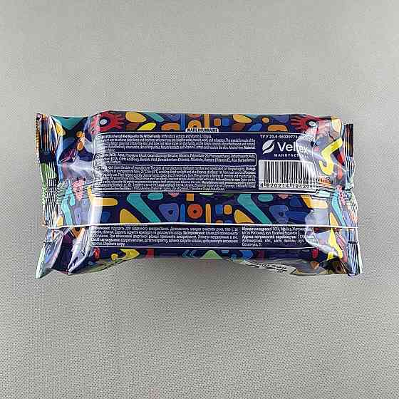 Серветки вологі 120 шт.з клапан універсальні «MIX FIX» для всієї родини З натуральними екстрактами та вітаміном Е (1 пачка) Харків