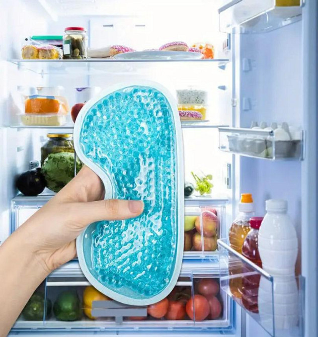 Гелевая маска для глаз многоразовая Эффект тепла или холода, релакса, путешествия. Розовая Киев - изображение 5