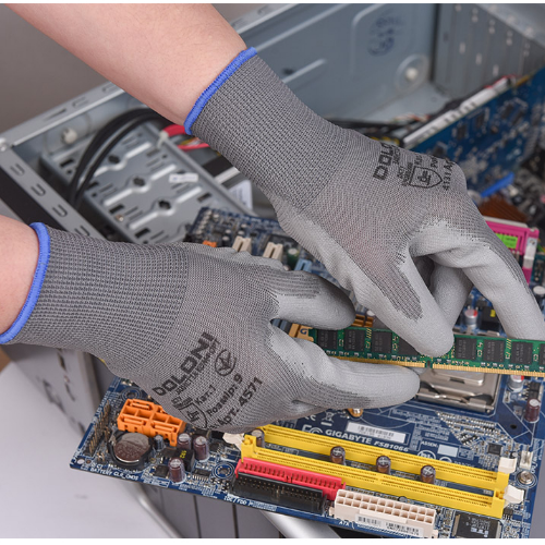 Рукавички 4572 трикотаж поліуретанове покриття неповний облив р.10(XL) сірий ДКГ Житомир - фото 3