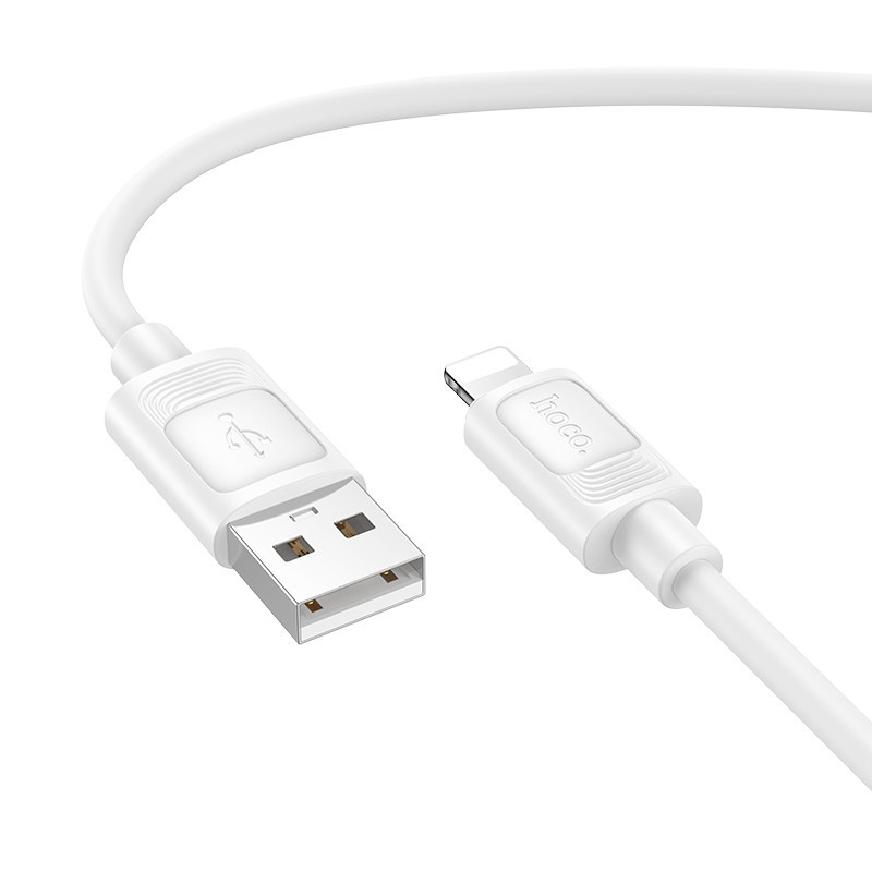 Кабель HOCO X122 Benefit silicone charging data cable iP White Київ - фото 4