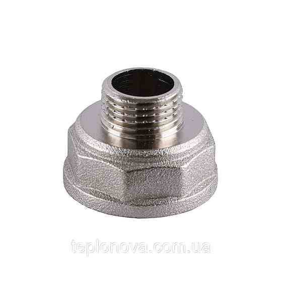 Редукційний перехідник нікельований 1| ВР х 1/2| НР штампований А0602А (нк) VA Чернівці