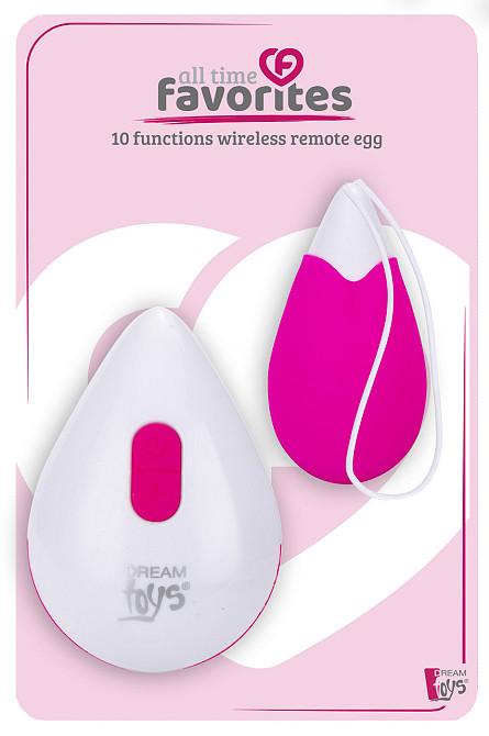Віброяйце з бездротовим керуванням Dream Toys All Time Favorites, рожеве, 6.2 см х 3.2 см Sex Aura Київ - фото 6