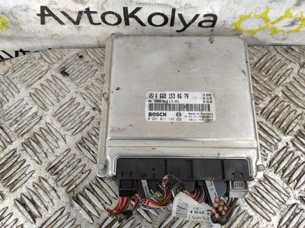 Блок керування двигуном Mercedes A170 1.7 cdi 1998-2004 (A6681530679) Ковель - фото 1