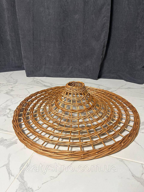 Лампа плетена плоска плітна Київ - фото 8