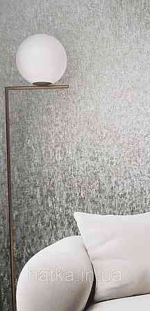 Шпалери вінілові на флізеліні Marburg Aura метрові під штукатурку під бетон бірюзові з коричневим Київ