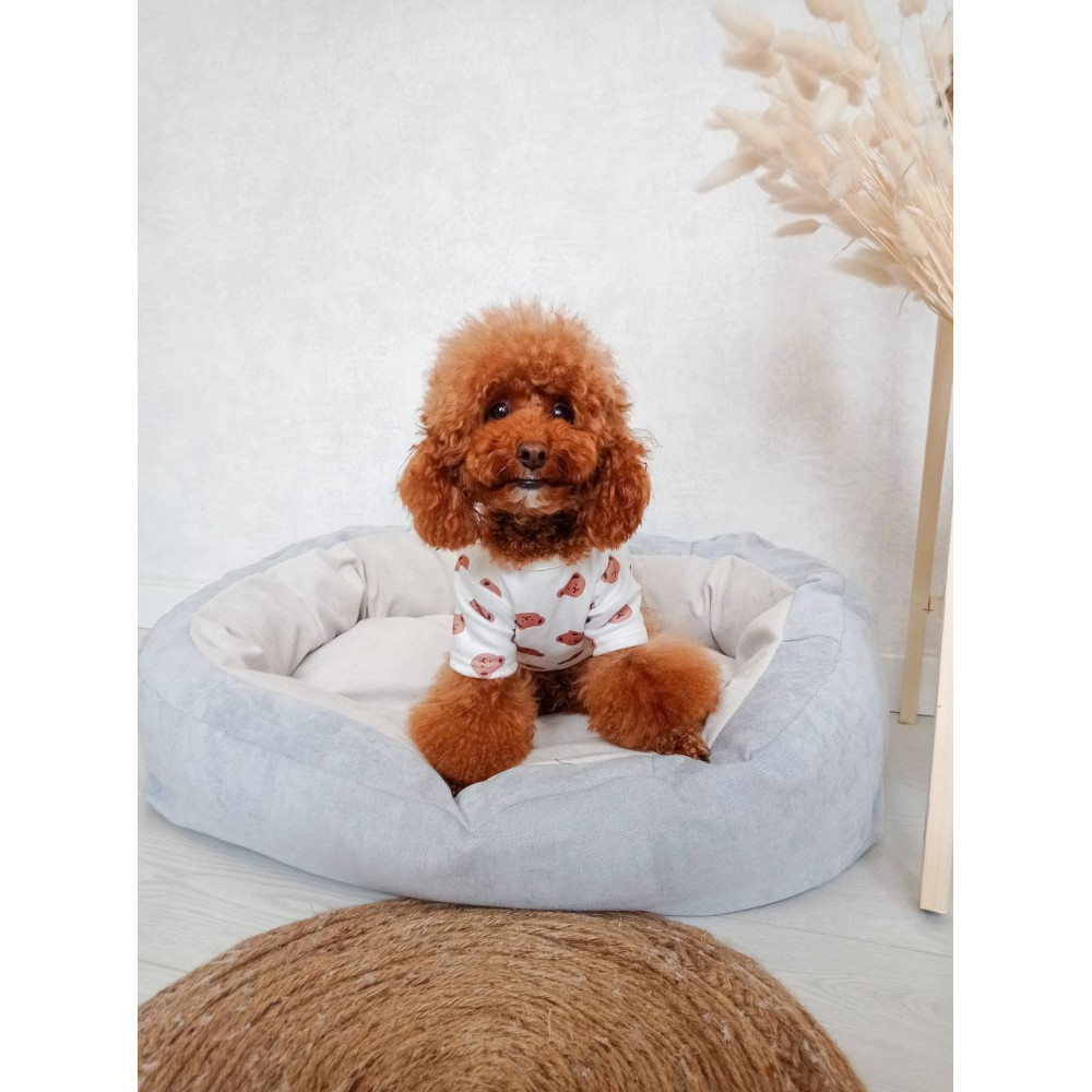 Лежак для собак и кошек Incor Donut серый M (65см) Киев - изображение 5