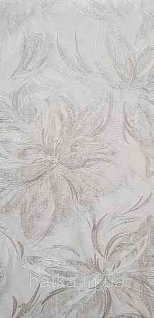 Обои виниловые на флизелине Sintra Mixing метровые листья структурные 3д белые серебристые Киев