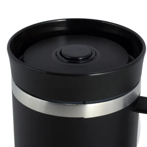 Термочашка 360мл з TPR вставкою нержавіюча сталь чорний KAMILLE 2038 Житомир - фото 10