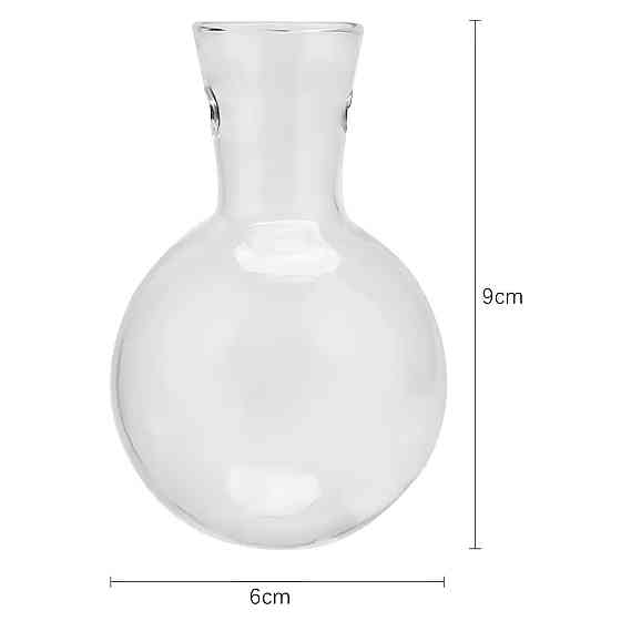 Декоративная ваза RESTEQ с тремя стеклянными колбами на деревянной подставке — стильный аксессуар для цветов и растений Киев