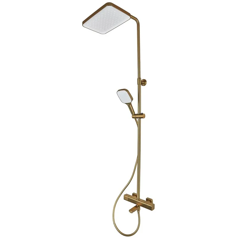 Душова колона Mixxus Premium VIRGO 009-J BRUSHED GOLD з термостатичним змішувачем,3 функції  ( MI6649 ) 20516 Харків - фото 1
