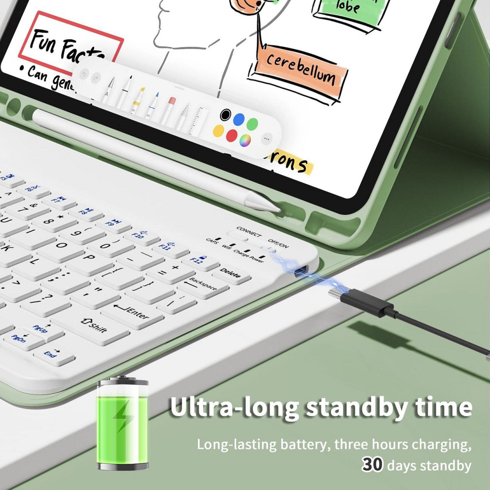 Чехол с клавиатурой для iPad Air 11-inch(M2) 2024/ iPad Air 5 2022/Air 4 2020 10.9/iPad 4-го покол. 10.9 / iPad Pro 11 2018 Днепр - изображение 3