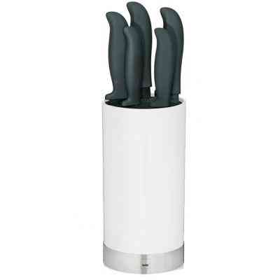 Набор ножей Kela Acida с подставкой 6 предметов White (11286) Винница