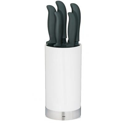 Набор ножей Kela Acida с подставкой 6 предметов White (11286) Винница - изображение 1