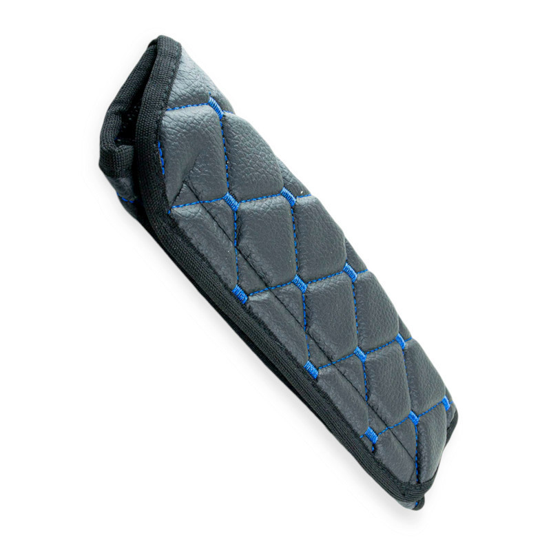 Чехол безопасности m кожзам черный, синий ромб ремня Мукачево - изображение 1