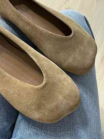 Балетки жіночі Zemira 23-0582 замшеві квадратний носок бежеві, 36, 23,5 см Київ