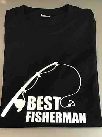 Чоловіча футболка з написом BEST FISHERMAN Чернівці