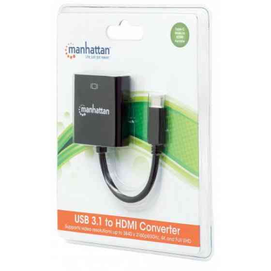 Перехідник USB3.1 Type-C --> HDMI (F), Manhattan (151788) Київ