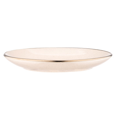 Тарілка Ardesto Emilia, 20см, кераміка, бежевий (AR0719EBG) Вінниця - фото 3