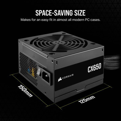 Блок питания Corsair 650W CX650 (CP-9020278-EU) Винница - изображение 4