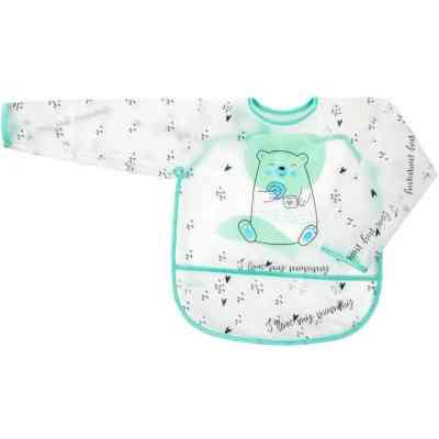 Нагрудничек Akuku с рукавами, Тедди (A0518) Винница