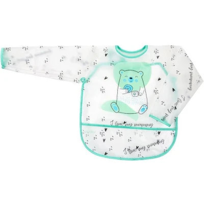 Нагрудничек Akuku с рукавами, Тедди (A0518) Винница - изображение 1