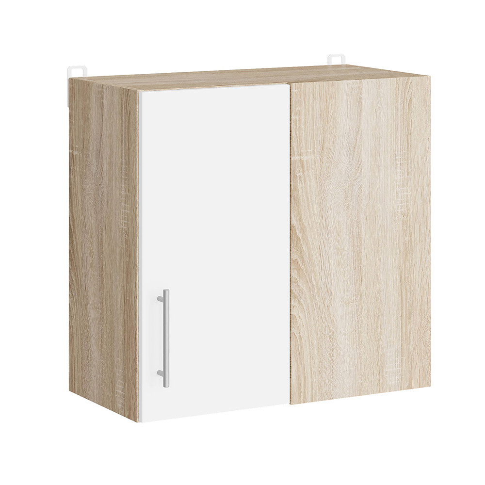 Кухонный модуль верхний угловой Эверест Эко 600 дуб сонома/нимфея альба (белый) 60х30х58 см (DTM-071035) Львов - изображение 1