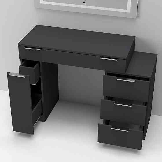 Стол туалетный Трюмо Кристалл, Антрацит, 1200/452/847 Львов